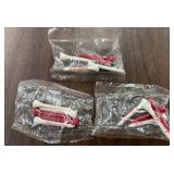 (3 BAGS) WOODEN 'GOLF' TEES W/ADVERTISING