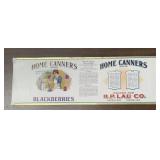 VINTAGE 'LARGE' CAN LABEL-'HOME CANNERS'