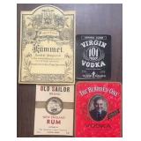 (4)VINTAGE 'WINE BOTTLE' LABELS-'1906-1940'