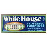(5 COUNT) VINTAGE CRATE LABEL-'WHITE HOUSE'