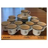 (12) "IMPERIAL WENTWORTH"-CUPS & SAUCERS