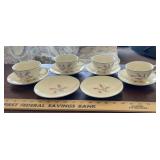 "HOMER LAUGHLIN"~CUPS & SAUCERSW/(2)EXTRA SAUCERS