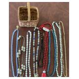 JEWELRY RELATED ITEMS W/BASKET