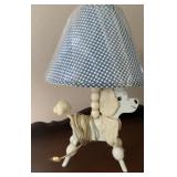 SMALL ACCENT LAMP-"POODLE DESIGN"