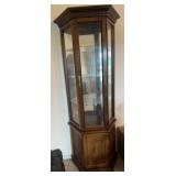 GLASS DOOR CURIO CABINET-CHECK OUT THE PIC