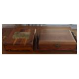 (2)WOODEN DRESSER TOP BOXES-CHECK OUT THE PIC
