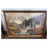 FRAMED ARTWORK-APPROX. 39"x27"