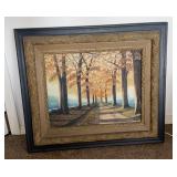 FRAMED ARTWORK-APPROX. 30"x26"