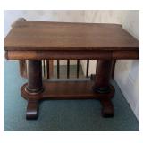VINTAGE LIBRARY TABLE W/DRAWER