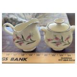 "HOMER LAUGHLIN"~CREAM & SUGAR CUP W/LID