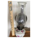 DECORATIVE OIL LAMP W/HANGING BRACKET