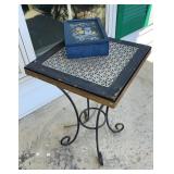 PORCH TABLE & BOX-CHECK OUT THE PIC