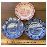 (3)VINTAGE PLATES-ASSORTED
