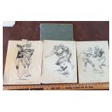 DRAWINGS-"FOOTBALL" THEMED