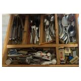 ITEMS FROM THE KITCHEN DRAWER-FLATWARE & MORE