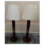(SET)DRESSER/ACCENT LAMPS W/SHADES