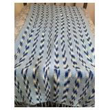 AFGHAN THROW-"BLUES"