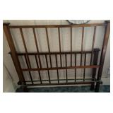 VINTAGE METAL BED W/RAILS
