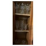 ITEMS FROM THE KITCHEN CABINET-GLASSWARE ITEMS