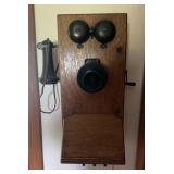 VINTAGE WALL PHONE-"COMPLETE"