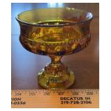 "CARNIVAL" GLASS CANDY DISH