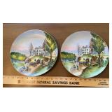 (2)PAINTED PLATES-(1)IS NOT PERFECT