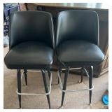 (2)SWIVEL BAR STOOLS