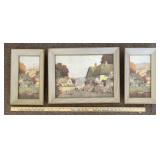 (SET)FRAMED WALL ARTWORK-CHECK OUT THE PIC