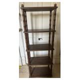WOODEN BOOKCASE-APPROX. 54ï¿½x28ï¿½x15ï¿½