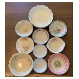 (10)ASSORTED DISHWARE PIECES-MOST ARE NOT PERFECT
