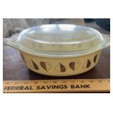 "PYREX" CASSAROLE DISH W/LID