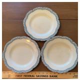 (3)"JOHNSON BROS." DISHWARE PIECES-"NOT PERFECT"