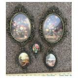 (SET)METAL FRAMED WALL DECOR