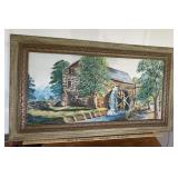 FRAMED ARTWORK~OIL ON BOARD-APPROX. 42ï¿½x26ï¿½
