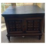 END TABLE W/STORAGE-APPROX. 24ï¿½x26ï¿½