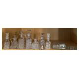 ITEMS FROM THE KITCHEN CABINET-GLASSWARE ITEMS