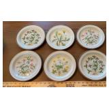 (SET)PLATES-FLOWERS/CHECK OUT THE PIC