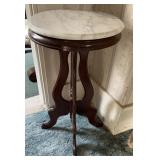 PARLOR TABLE W/MARBLE TOP-CHECK IT OUT