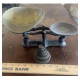 VINTAGE CANDY SCALE W/WEIGHTS-"A REAL NICE ITEM"