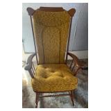 MAPLE??? ROCKER W/CUSHIONS
