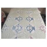 VINTAGE QUILT-"BASKET" DESIGN