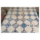 VINTAGE QUILT-"CHECKERED" DESIGN