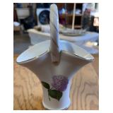 HANDLE BASKET-FLORAL DESIGN