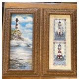 FRAMED ARTWORK-APPROX. 16"x32"