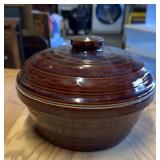STONEWARE DISH W/LID