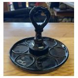 GLASS CONDIMENT BOTTLE HOLDER