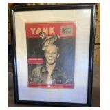 FRAMED MAGAZINE COVER-APPROX. 22"x20"