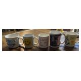 (5)COLLECTIBLE COFFEE CUPS-ASSORTED