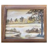 FRAMED ARTWORK-APPROX. 28"x22"
