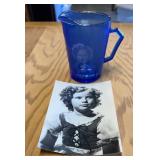 "SHIRLEY TEMPLE" SMALL PITCHER W/PHOTO